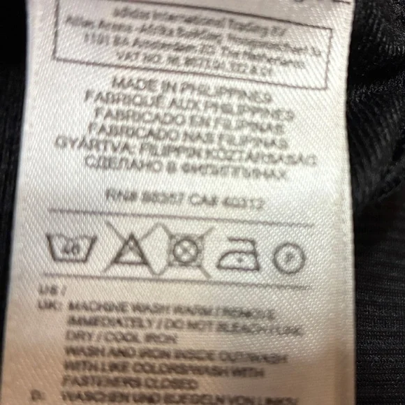 Men’s Adidas Black Jacket with White Accents Size Medium - Picture 11 of 16